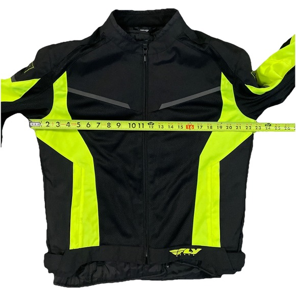 Fly Racing 477-2104L Strata Riding Jacket Hi-Vis/Black L Removable Lining Armor! - Picture 2 of 9